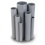 مواسير UPVC جدول 80 مقاس 8 إنش سمك 10.97 مم لون رمادي