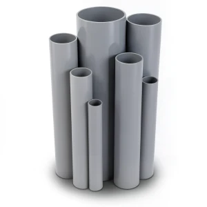مواسير UPVC جدول 80 مقاس 8 إنش سمك 10.97 مم لون رمادي