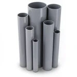 UPVC Pipes 6 Bar Pressure 140 mm Diameter 3.8 mm Thickness Gray