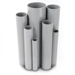UPVC Pipes Nominal Pressure 6 Bar Outside Diameter 140.4 mm Thickness 4.4 mm Gray