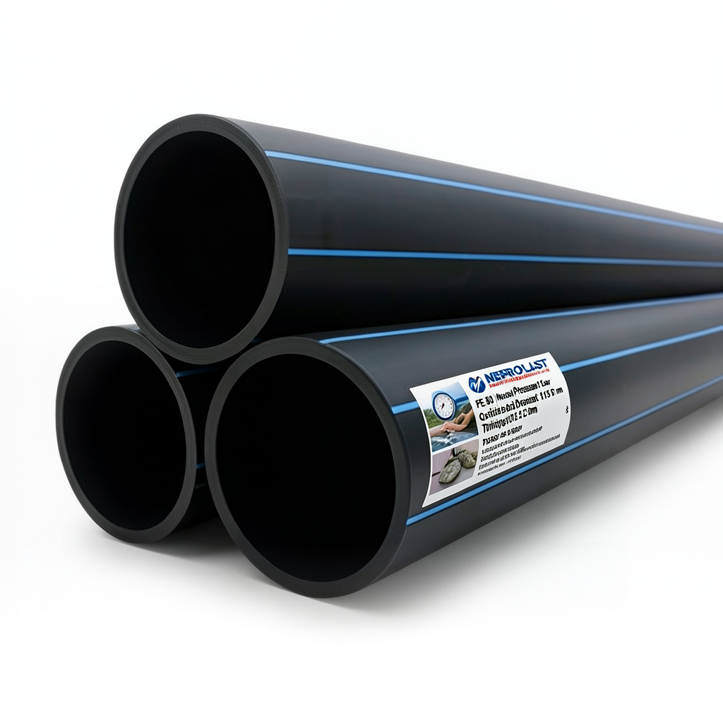 HDPE Pipes PE 80 Nominal Pressure 10 Bar Outside Diameter 315 mm Thickness 23.2 mm Black | NEPROPLAST