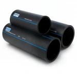 مواسير HDPE السعودي  PE 80 ضغط 8 بار قطر خارجي 200 مم سمك 11.9 مم لون اسود