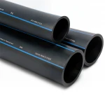 أنابيب HDPE السعودي PE 80 ضغط 8 بار قطر خارجي 8 مم سمك 7.4 مم لون اسود