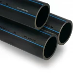 مواسير HDPE السعودي  PE 80 ضغط 8 بار قطر خارجي 225 مم سمك 13.4 مم لون اسود
