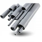 UPVC Pipes  DB 120  Al-Rajhi  Weight 0.369 kg / meter  Size  ½ 1  inch Thickness 1.52 mm Gray Colour