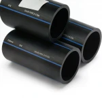 مواسير HDPE السعودي  PE 80 ضغط 5 بار قطر خارجي 250 مم سمك 9.6 مم لون اسود