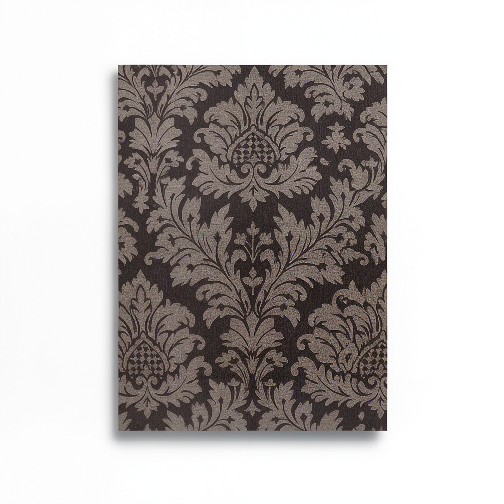 Italian Wall Covering 10m x 0.53m Dark Brown, Model 6259