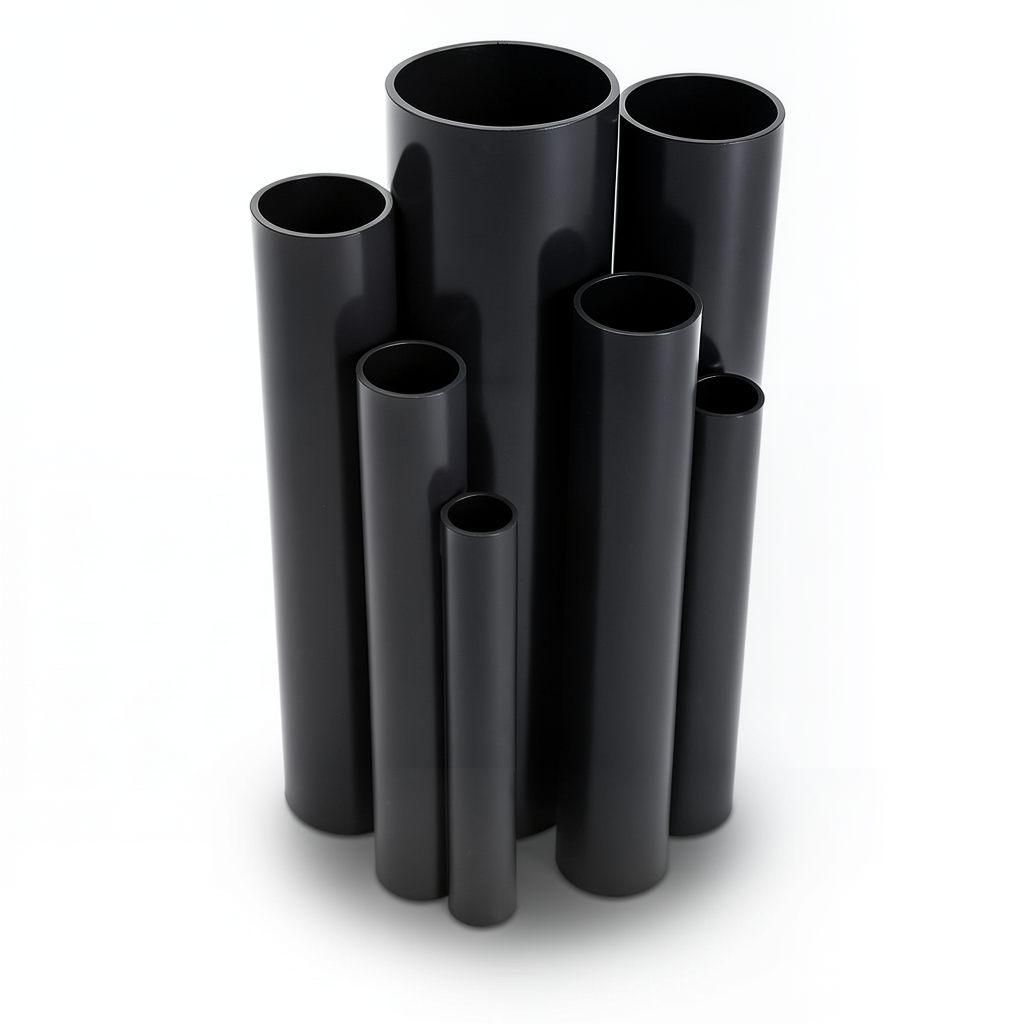 مواسير UPVC قطر خارجى 140.0 مم سمك 2.6 مم لون اسود