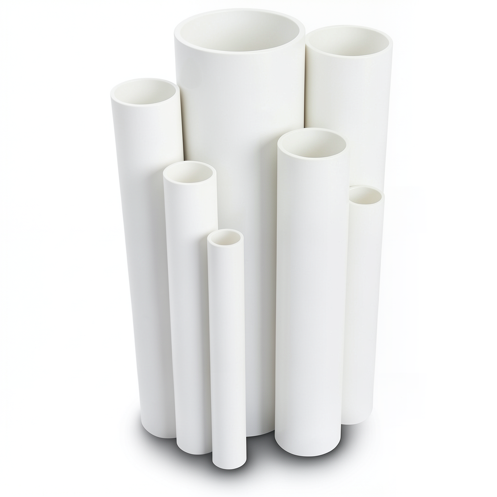 مواسير UPVC قطر خارجى 140.4 مم سمك 3.1 مم لون أبيض