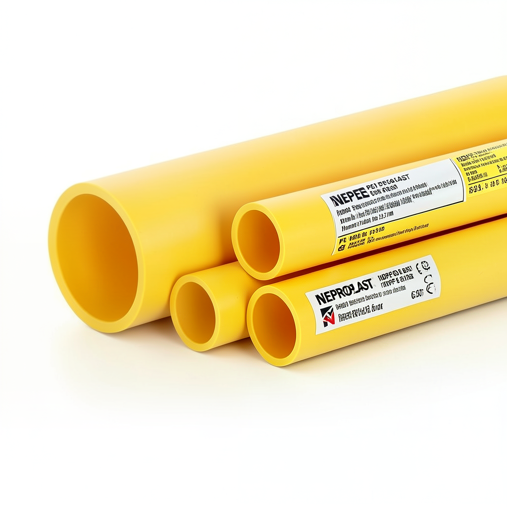 HDPE Pipes PE 80 Pressure 6 Bar Outside Diameter 630 mm Thickness 28.7 mm Yellow | NEPROPLAST