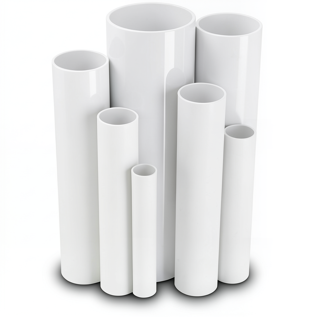 مواسير UPVC قطر خارجى 140.4 مم سمك 3.1 مم لون أبيض