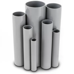 UPVC Pipes Nominal Pressure 6 Bar Outside Diameter 218.8 mm Thickness 5.3 mm Gray