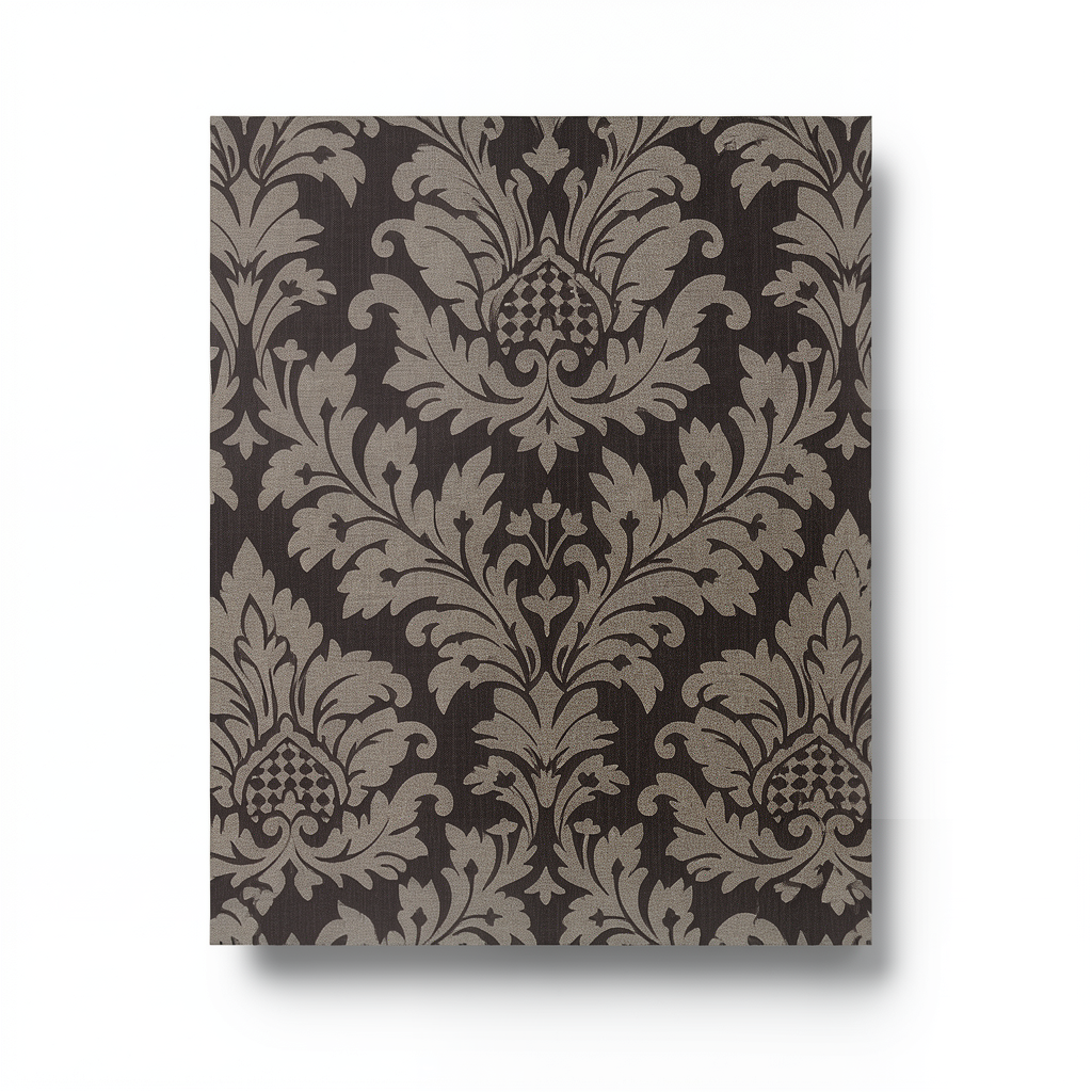 Italian Wall Covering 10m x 0.53m Dark Brown, Model 6259