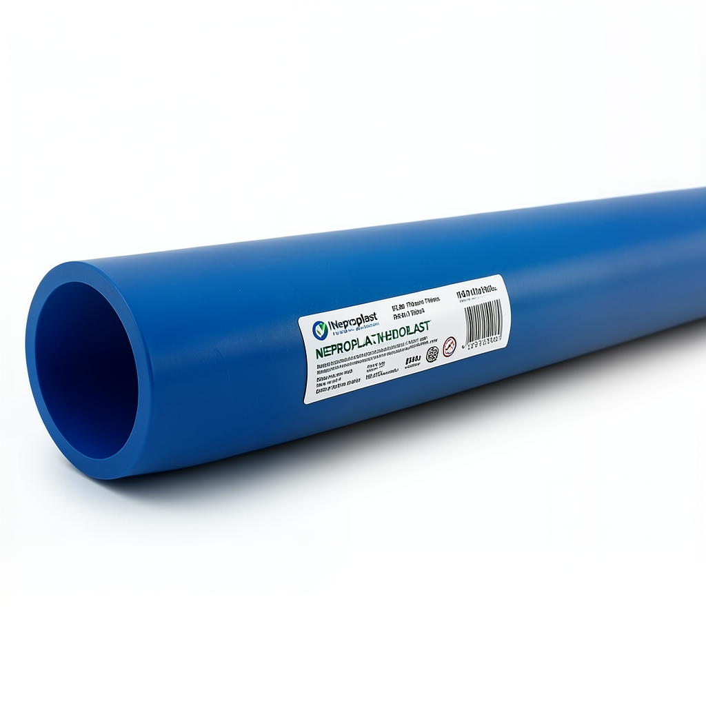 مواسير HDPE نيبروبلاست PE 80 ضغط 10 بار قطر 180 مم سمك 13.3 مم لون أزرق | نيبروبلاست