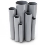 UPVC Pipes Nominal Pressure 9 Bar Outside Diameter 168 mm Thickness 6.6 mm Gray