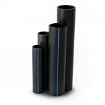 مواسير HDPE الجودة  ضغط 16 بار قطر خارجي 140 مم سمك 19.2 مم لون اسود