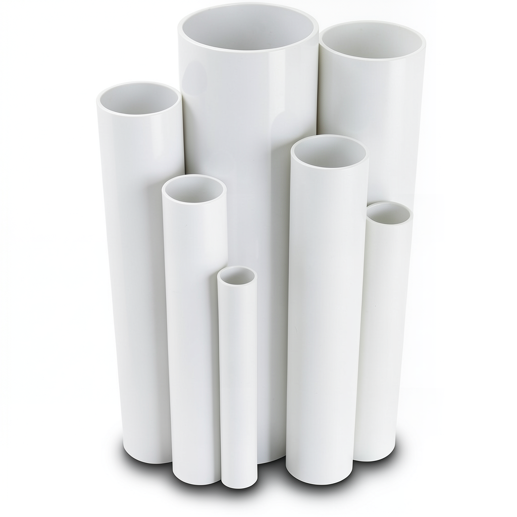 مواسير UPVC قطر خارجى 140.0 مم سمك 2.6 مم لون أبيض