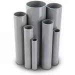 UPVC Pipes 140.0 mm Outside Diameter 2.6 mm Thickness Gray
