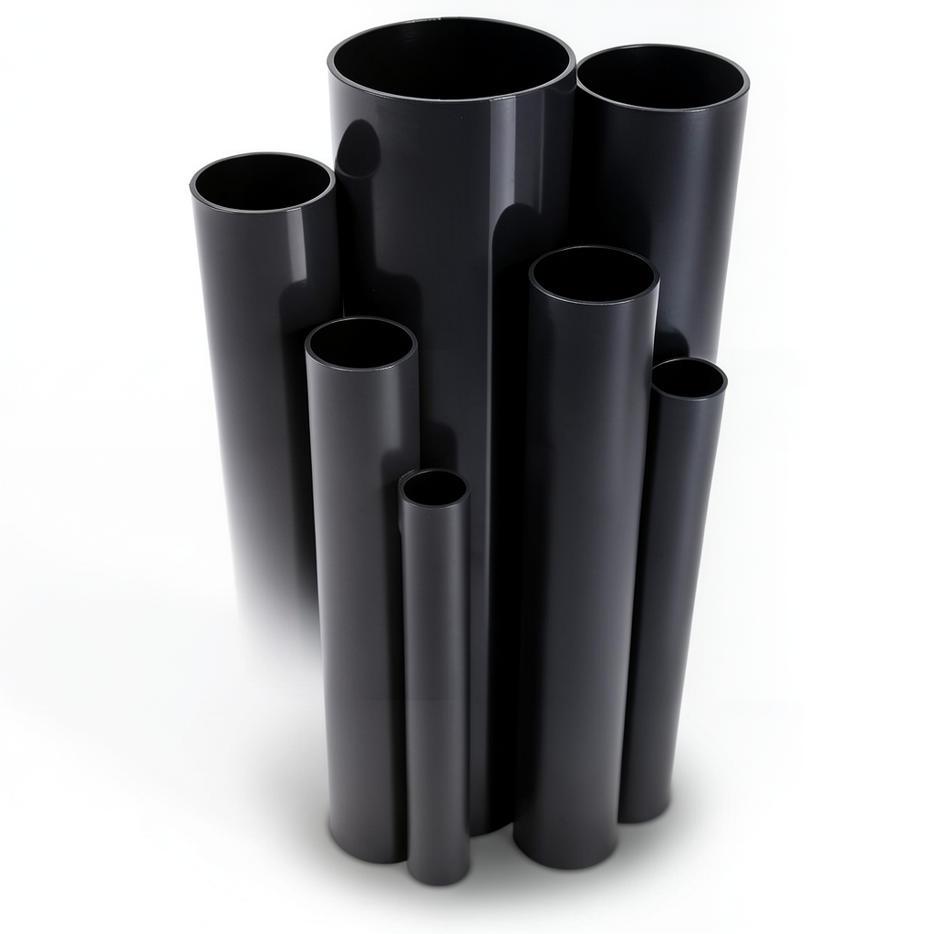 مواسير UPVC قطر خارجى 140.0 مم سمك 2.6 مم لون اسود
