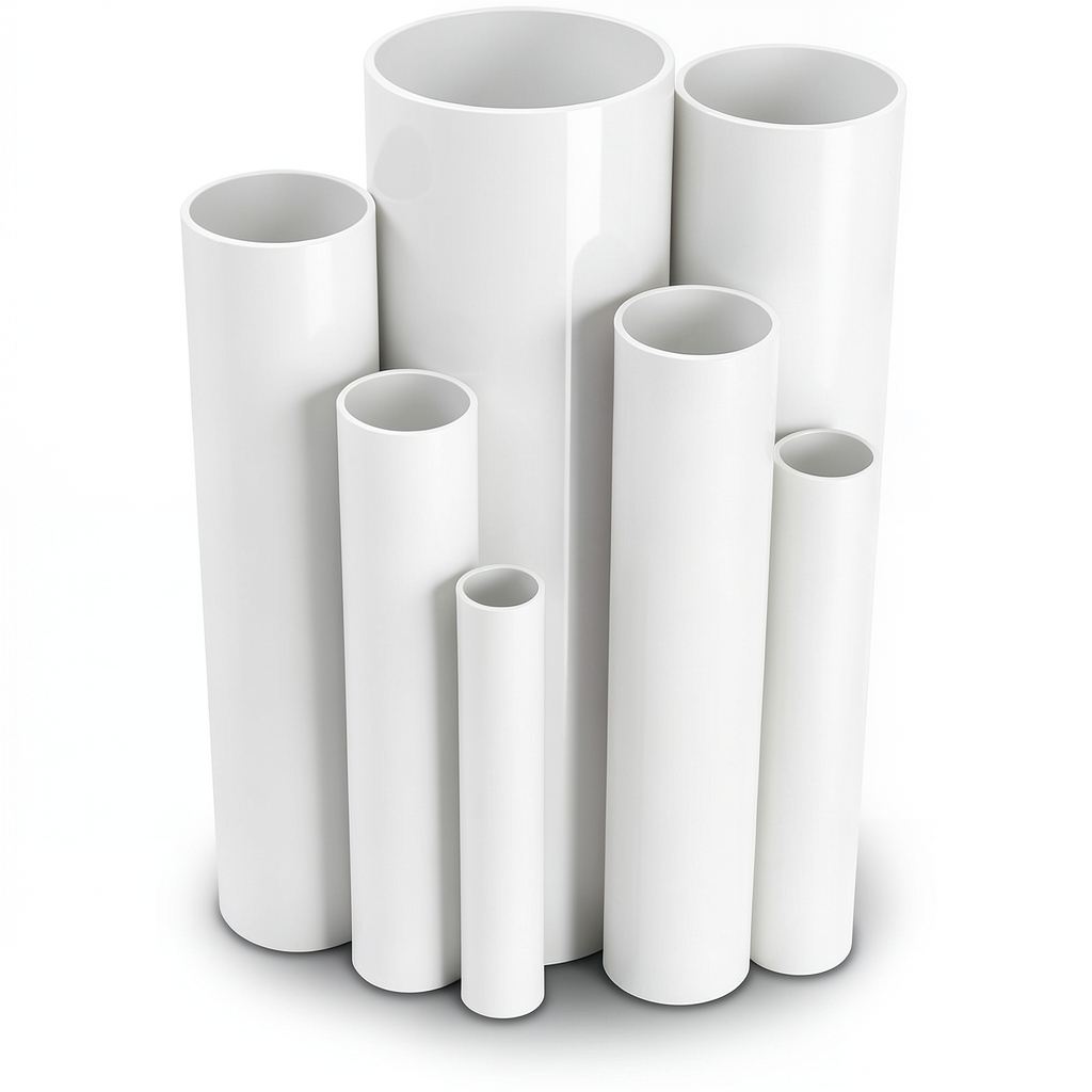 مواسير UPVC قطر خارجى 140.4 مم سمك 3.1 مم لون أبيض