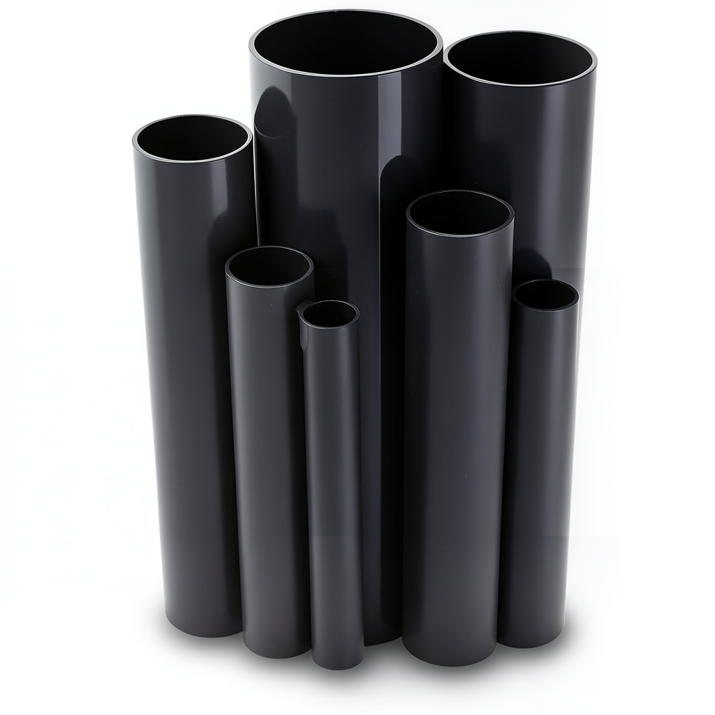 UPVC Pipes 5 Inch Outside Diameter 140.4 mm Thickness 3.1 mm Black