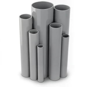 UPVC Pipes 15 Bar Pressure 168 mm Diameter 10.8 mm Thickness Gray