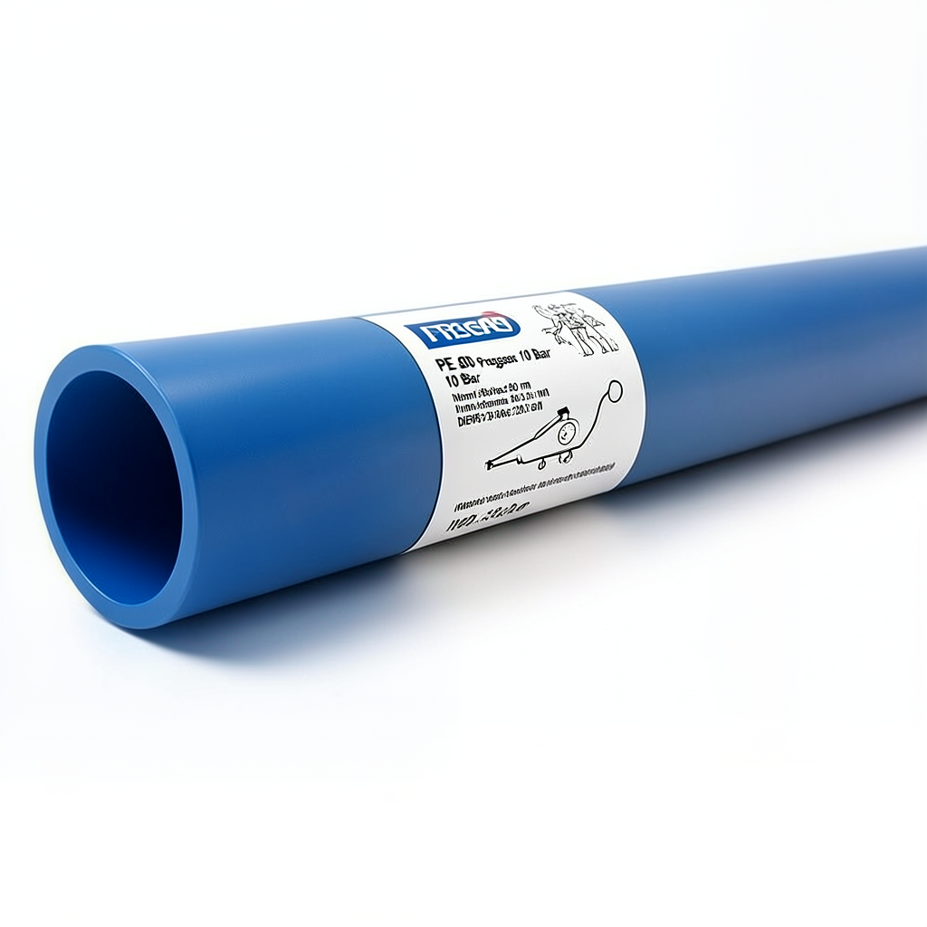HDPE Pipes PE 80 Pressure 10 Bar Diameter 280 mm Thickness 20.6 mm Blue | NEPROPLAST