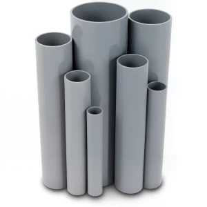 UPVC Pipes Outside Diameter 168.0 mm Thickness 3.1 mm Gray