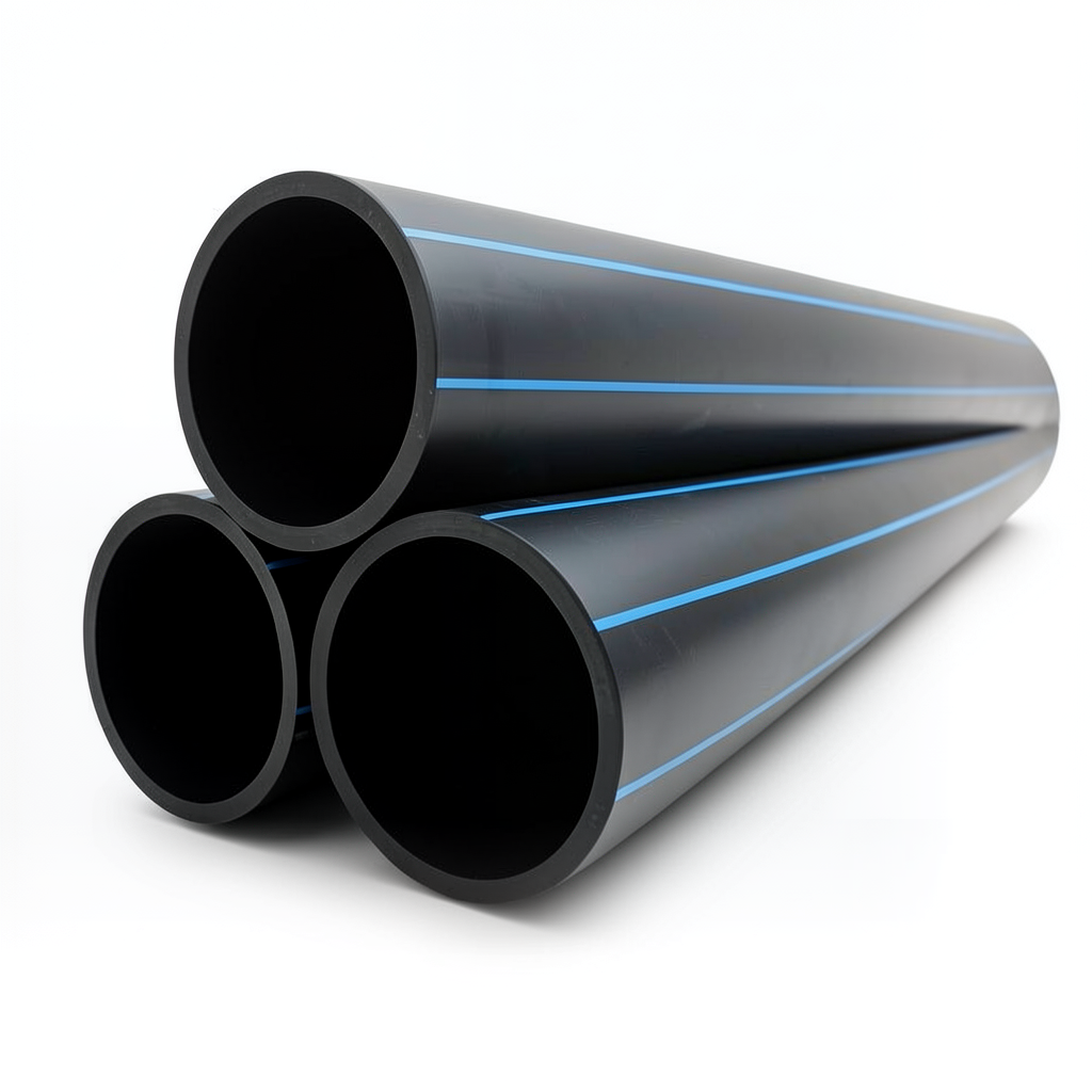 أنابيب HDPE PE 80 ضغط 10 بار قطر خارجي 450 مم سمك 33.1 مم أسود | نيبروبلاست