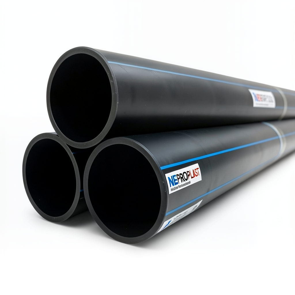 HDPE Pipes PE 80 Nominal Pressure 10 Bar Outside Diameter 560 mm Thickness 41.2 mm Black | NEPROPLAST