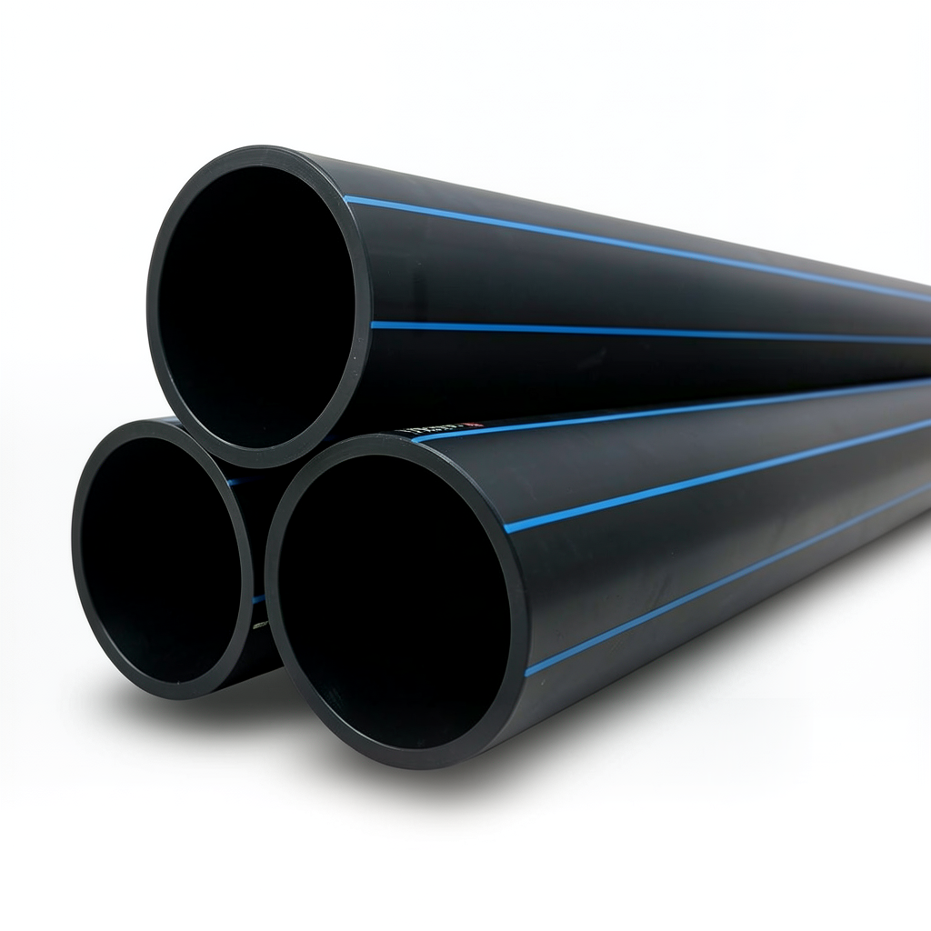 HDPE Pipes PE 80 Pressure 10 Bar Diameter 630 mm Thickness 46.3 mm Black | NEPROPLAST
