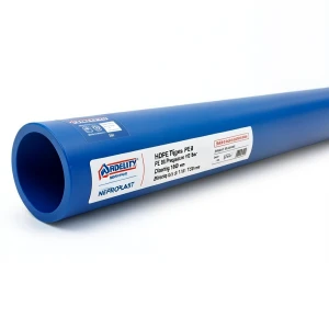 مواسير HDPE PE 80 ضغط 10 بار قطر 160 مم سمك 11.8 مم أزرق | نيبروبلاست