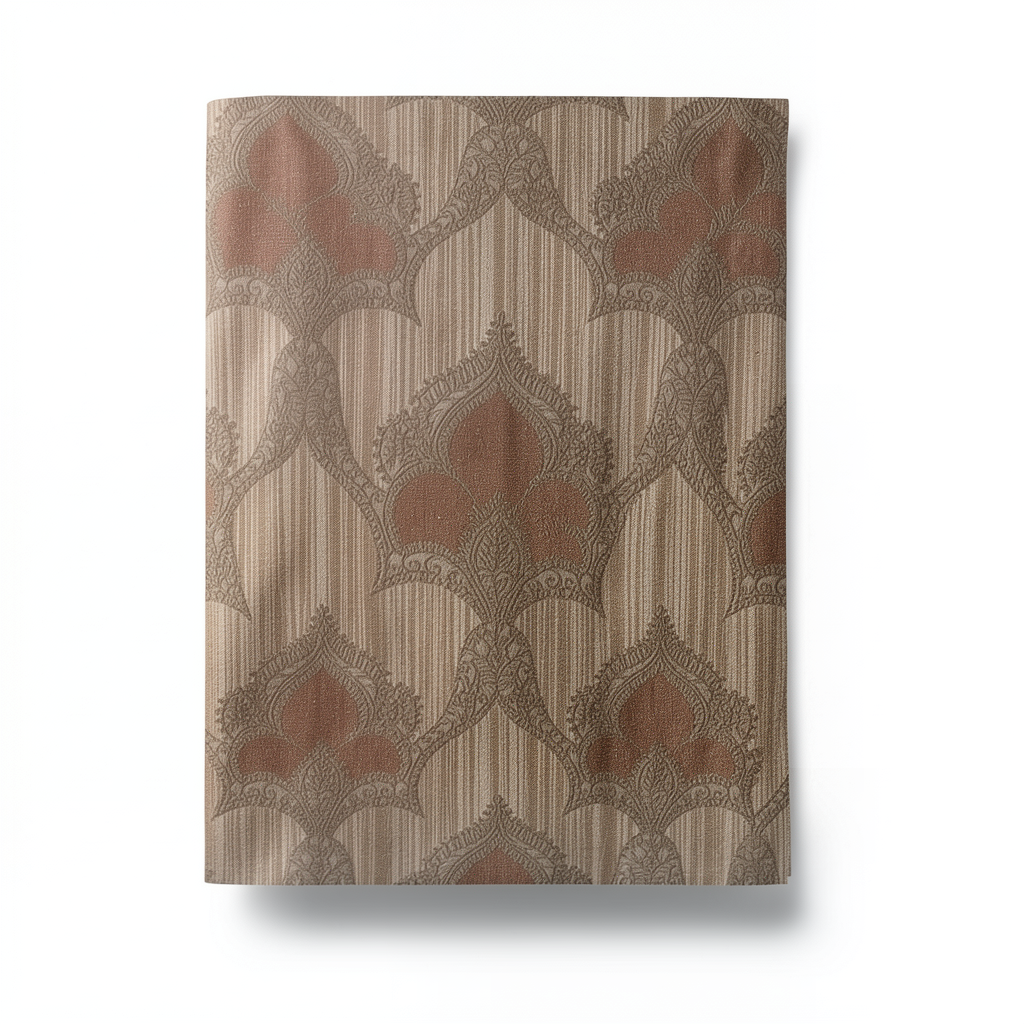 Italian Wallpaper 10m x 0.53m Brown Color, Model 6232