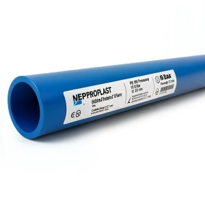 مواسير HDPE PE 80 ضغط اسمي 10 بار قطر خارجي 315 مم سمك 23.2 مم أزرق | نيبروبلاست