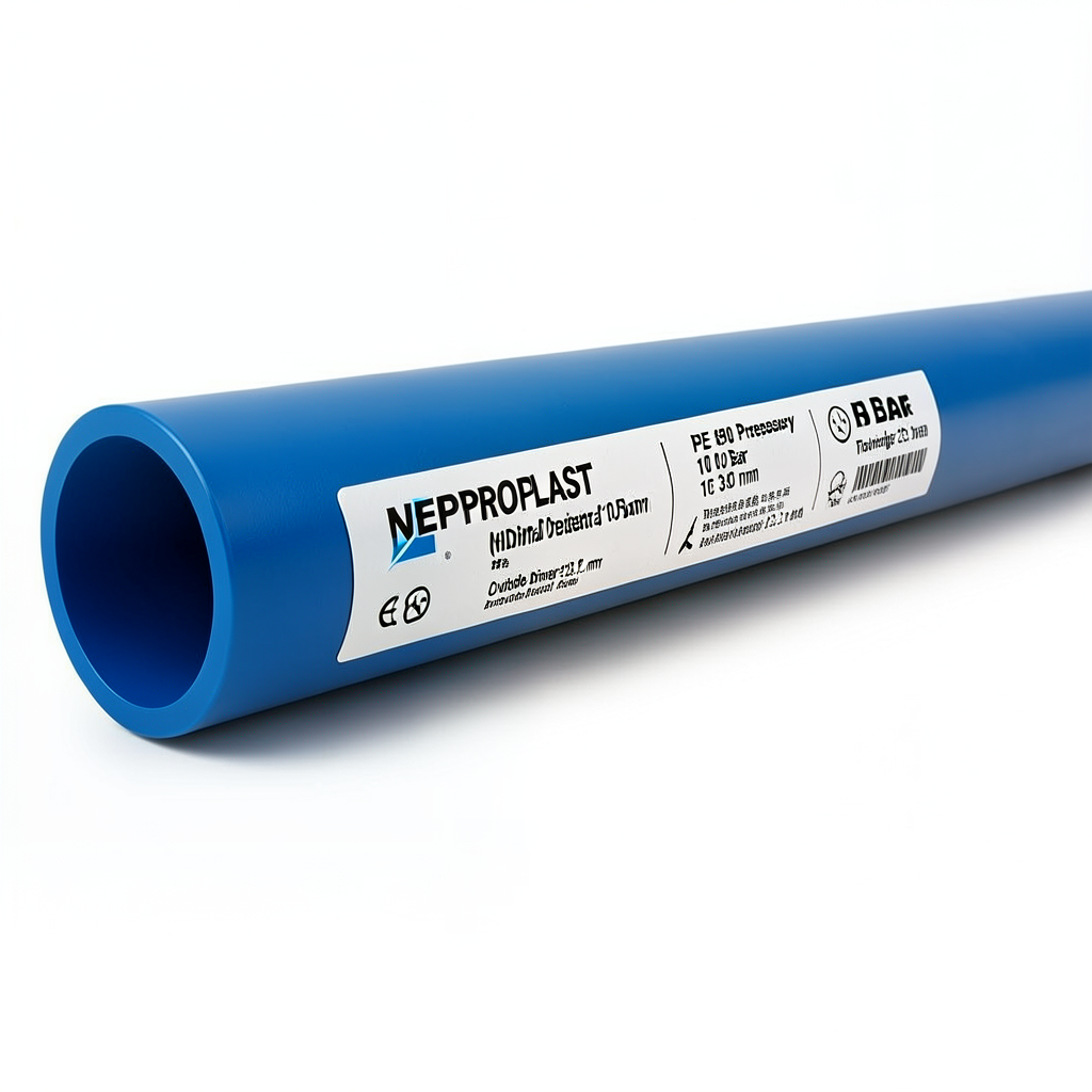 HDPE Pipes PE 80 Nominal Pressure 10 Bar Outside Diameter 315 mm Thickness 23.2 mm Blue | NEPROPLAST