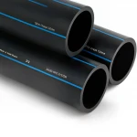 مواسير HDPE السعودي PE 80 ضغط 5 بار قطر خارجي 180 مم سمك 6.9 مم لون اسود