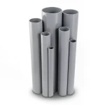 UPVC Pipes 9 Bar Pressure 218.8 mm Diameter 7.8 mm Thickness Gray