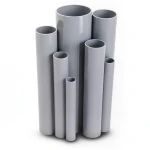 UPVC Pipes Nominal Pressure 9 Bar Outside Diameter 219.4 mm Thickness 9 mm Gray