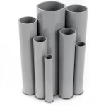 UPVC Pipes Nominal Pressure 12 Bar Outside Diameter 218.8 mm Thickness 10.3 mm Gray
