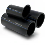 مواسير HDPE السعودي PE 80 ضغط 5 بار قطر خارجي 200 مم سمك 7.7 مم لون اسود