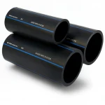 مواسير HDPE السعودي  PE 80 ضغط 8 بار قطر خارجي 200 مم سمك 11.9 مم لون اسود
