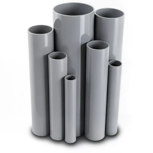 UPVC Pipes Nominal Pressure 6 Bar Outside Diameter 219.4 mm Thickness 6.1 mm Gray