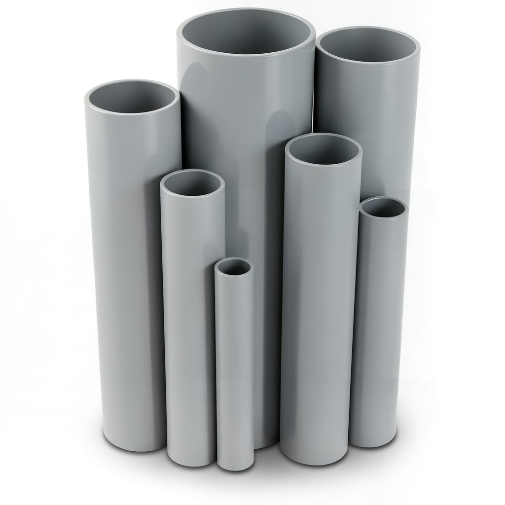 UPVC Pipes Nominal Pressure 6/20 Outside Diameter 110 mm Thickness 3.2 mm Gray