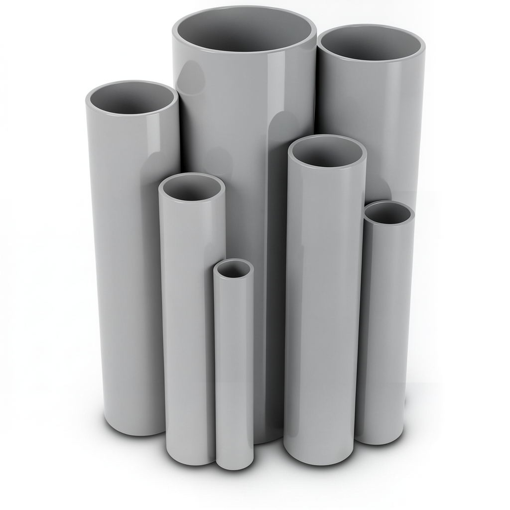 UPVC Pipes Nominal Pressure 6/20 Outside Diameter 160 mm Thickness 4.7 mm Gray