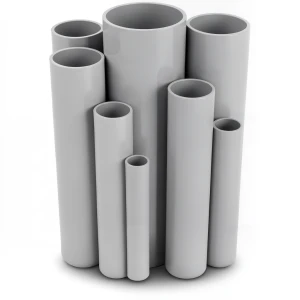 UPVC Pipes 15 Bar Pressure 218.8 mm Diameter 12.6 mm Thickness Gray