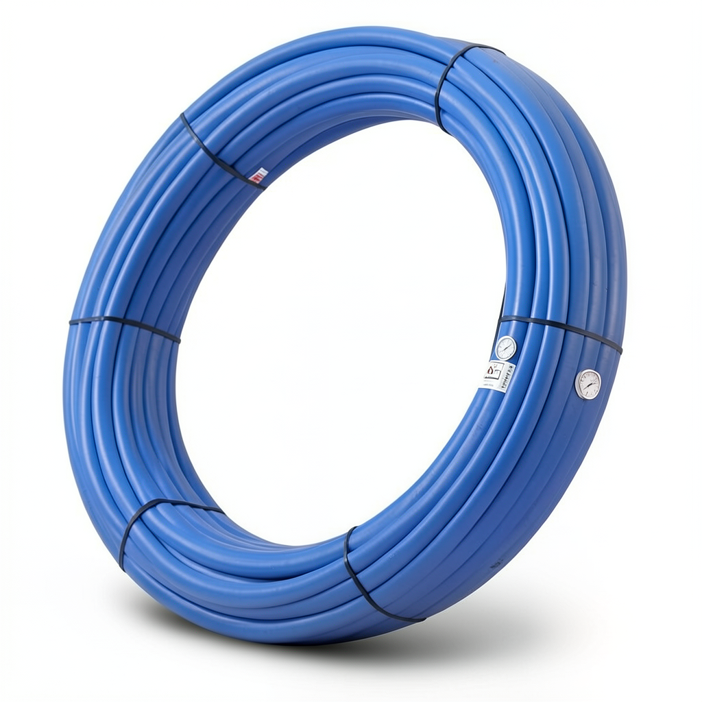 أنابيب HDPE PE 80 ضغط اسمي 10 بار قطر خارجي 40 مم سمك 3 مم لون أزرق | نيبروبلاست