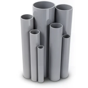 مواسير UPVC ضغط اسمي 6/20 بار مقاس 63 مم عمق التداخل 65 مم سمك 1.9 مم رمادي