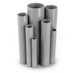 مواسير UPVC ضغط 6/20 قطر خارجي 75 مم سمك 2.2 مم لون رمادي