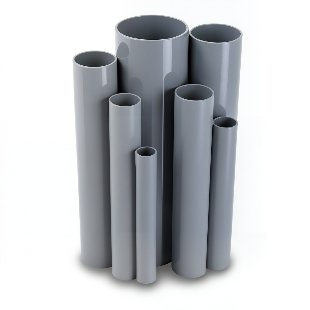 UPVC Pipes Pressure 6/20 Outside Diameter 140 mm Thickness 4.1 mm Gray