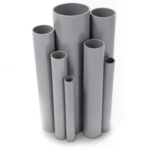 UPVC Pipes Nominal Pressure 6/20 Outside Diameter 200 mm Thickness 5.9 mm Gray